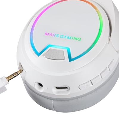 Hoofdtelefoon met microfoon Mars Gaming MHW100W