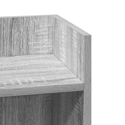 Bijzettafeltje met plank 25,5x27x60 cm grijs sonoma eikenkleur Bijzettafeltje met plank 25,5x27x60 cm grijs sonoma eikenkleur