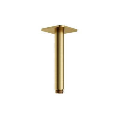 Plafondbuis Hotbath Gal 15 cm Vierkant Geborsteld Messing PVD Plafondbuis Hotbath Gal 15 cm Vierkant Geborsteld Messing PVD