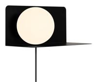 Zwarte wandplank met verlichting opaalglas Nordlux Lilibeth - thumbnail
