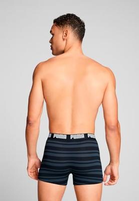 Puma Boxershorts Everyday Heritage Stripe 2-pack Black / Black-L