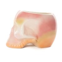 Skull plant pot - pink gradient - thumbnail
