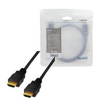 LogiLink CH0077 HDMI kabel 1 m HDMI Type A (Standaard) Zwart - thumbnail