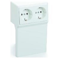 OBO Bettermann RD 2GT40105 rws Inzetstuk voor stopcontact voor Accessoires voor elektroplintsysteem Zuiver wit 1 stuk(s)