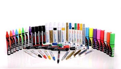 Vloeibare krijtstiften Uni-Ball PWE-5M Oranje (6 Onderdelen)