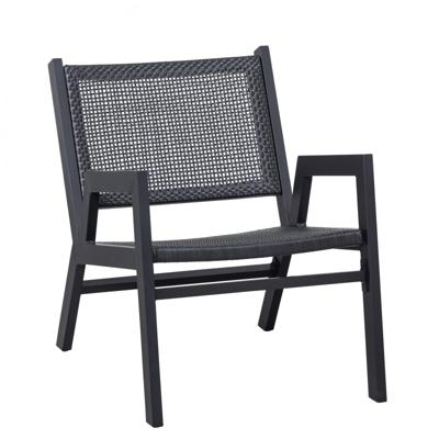WOOOD Outdoor Fauteuil 'Pem' kleur Mat Zwart WOOOD Outdoor Fauteuil 'Pem' kleur Mat Zwart