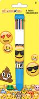 Phonicons balpen Emoticon 10 kleuren junior 15,8 cm blauw/wit - thumbnail