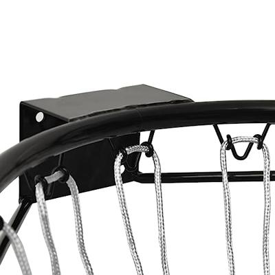 Basketbalring 39 cm staal zwart - thumbnail