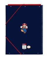 Map Super Mario World Marineblauw A4 - thumbnail