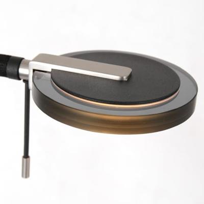 Steinhauer Led leeslamp 2-lichtsTuround 40w - 2200-4000K - 187cm zwart smoke glas - 2989ZW