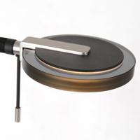 Steinhauer Led leeslamp 2-lichtsTuround 40w - 2200-4000K - 187cm zwart smoke glas - 2989ZW - thumbnail