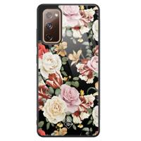 Samsung Galaxy S20 FE glazen hardcase - Flowerpower - thumbnail