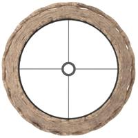 VidaXL Lampenkap ø25x17 cm wicker bruin - thumbnail