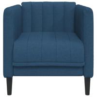 Fauteuil stof blauw - thumbnail