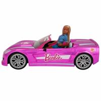 Mattel Barbie mondo motors rc bestuurbare auto - verchroomd roze - thumbnail