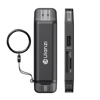 Ulanzi CR3 3-in-1 Card Reader 4.0 met USB en USB-C