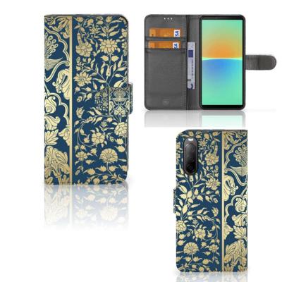 Sony Xperia 10 IV Hoesje Beige Flowers Sony Xperia 10 IV Hoesje Beige Flowers