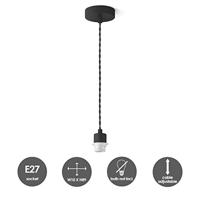 Home sweet home armis pendel mat zwart - thumbnail