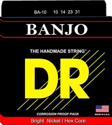 DR Strings BA-10 BANJO tenor snaren 4-snarige banjo 10, 14, 23, 31