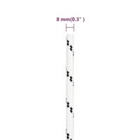 VidaXL Boottouw gevlochten 8 mmx100 m polyester wit4 - thumbnail