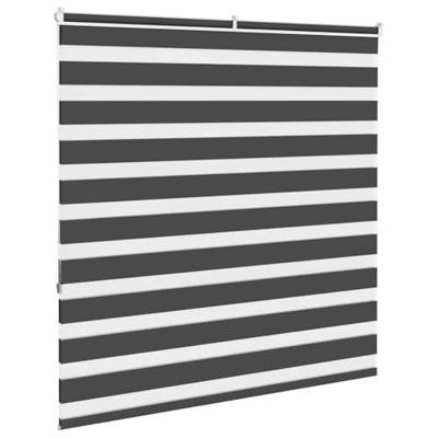 VidaXL Zebra rolgordijn 150x150 cm stofbreedte 145,9 cm zwart VidaXL Zebra rolgordijn 150x150 cm stofbreedte 145,9 cm zwart