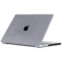 Lunso MacBook Pro 14 inch (2021-2023) cover hoes - case - Glitter Zilver - thumbnail