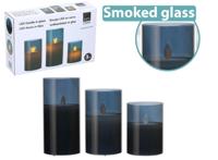 Arti Casa LED Kandelaar in Glas - 3 stuks - thumbnail