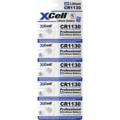 XCell Knoopcel CR1130 3 V 5 stuk(s) 48 Lithium CR1130-B5