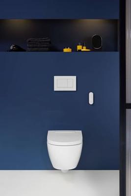 Geberit AquaClean Alba douchewc - 37.5x56.5x40.5cm - spoelrandloos - diepspoel - afstandsbediening - KeraTect - glans wit 146.350.01.1 - thumbnail