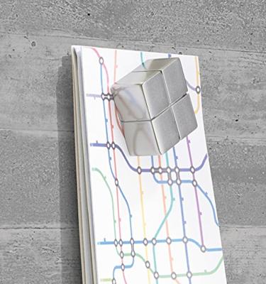 Sigel SI-GL148 Glasmagneetbord Artverum 910x460x15mm Betondesign - thumbnail