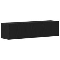 Tv-meubel 120x30x30,5 cm spaanplaat zwart eikenkleurig - thumbnail