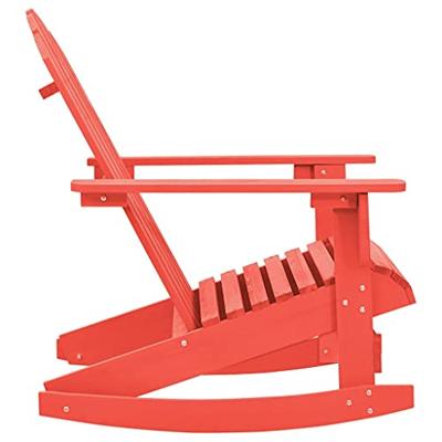 VidaXL Schommelstoel adirondack massief vurenhout rood VidaXL Schommelstoel adirondack massief vurenhout rood