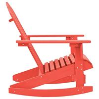 Schommelstoel Adirondack massief vurenhout rood - thumbnail