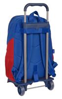 Schoolrugzak met Wielen F.C. Barcelona Blauw Kastanjebruin 32 x 44 x 16 cm - thumbnail