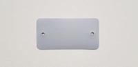 PVC labels 54x108 mm grijs 2 gaten 1000 - thumbnail