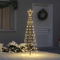 LED Kerstboom met 390 LED met grondpennen Warmwit 250 cm IJzer - thumbnail