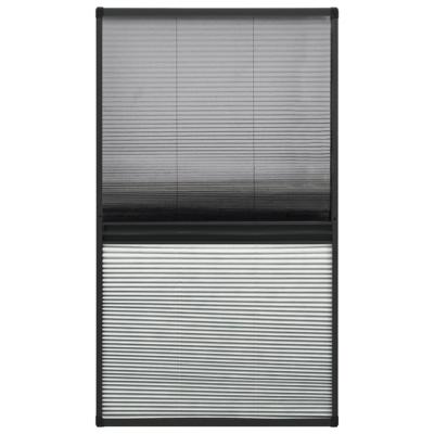 Raamhor plissé met verduistering 80x160 cm aluminium