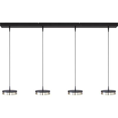 Masterlight 4-lichts hanglampImperia 130cm zwart nikkel - 2041-05-81-02-130-4