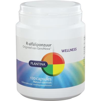 Plantina R-Alfaliponzuur natuurlijk 120 Capsules Plantina R-Alfaliponzuur natuurlijk 120 Capsules