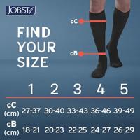 Jobst Travel Socks Zwart 45-46 - thumbnail