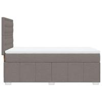 Boxspring met matras stof taupe 80x200 cm - thumbnail