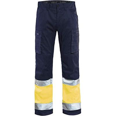 Blåkläder Werkbroek met stretch High-Vis 15511811 | Marine/High-Vis Geel | Maat 44 - 7330509538197