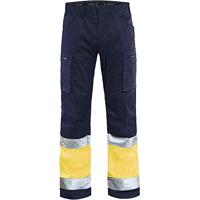 Blåkläder Werkbroek met stretch High-Vis 15511811 | Marine/High-Vis Geel | Maat 44 - 7330509538197 - thumbnail