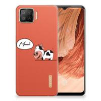 OPPO A73 4G Telefoonhoesje met Naam Cow - thumbnail