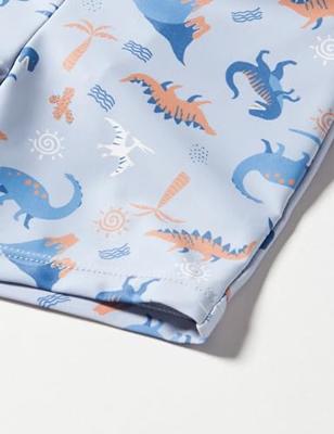Playshoes zwemshort dino blauw-86-92