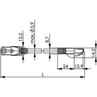 Telegärtner 100008263 RJ45 Netwerkkabel, patchkabel CAT 6A S/FTP 2.00 m Groen Vlambestendig, Halogeenvrij, UL gecertificeerd 1 stuk(s) - thumbnail
