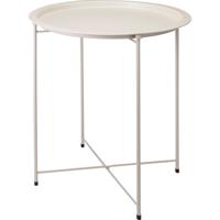 Home & Styling Bijzettafel beige ø47xh50cm metaal - thumbnail
