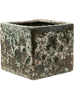 Lava Relic Jade Cube bloempot binnen 16x16x16 cm - thumbnail