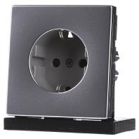 Jung ES1520KI Wandcontactdoos met randaarde Inzetstuk 1-voudig RVS 1 stuk(s) - thumbnail