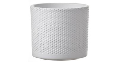 Mica Decorations era Pot wit relief 13x15cm